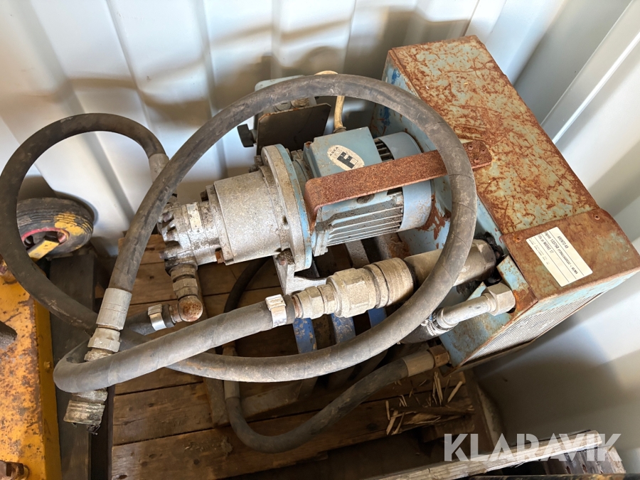 Diverse hydraulaggregat och maskiner
