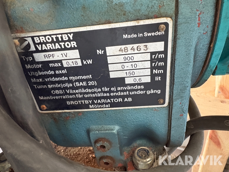 Diverse hydraulaggregat och maskiner