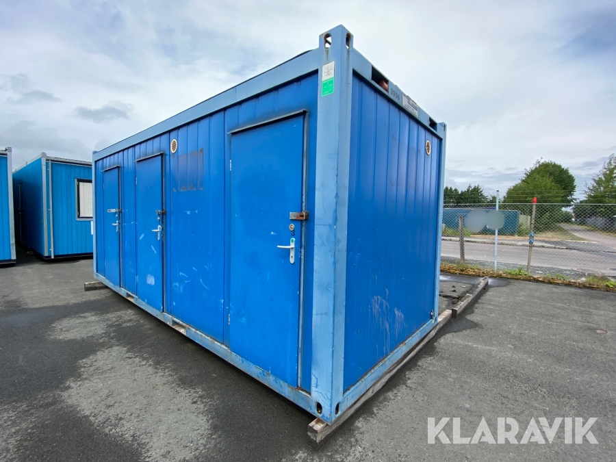 Sanitetsbod med dusch och toalett Containex 20 fots