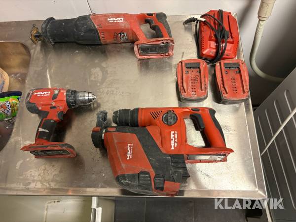 Verktygskit Hilt med batterier och laddare