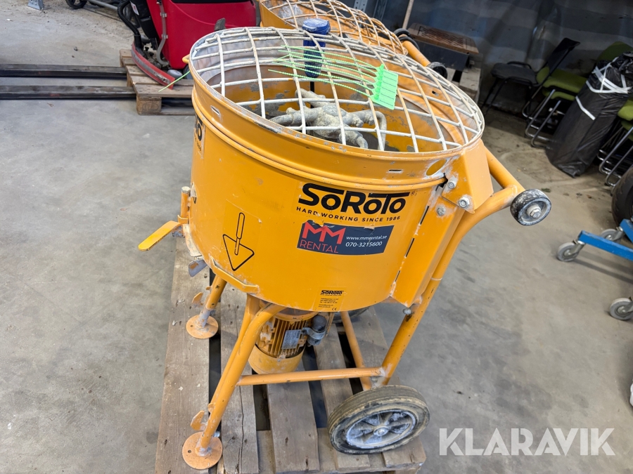 Tvångsblandare betong Soroto 80 liter