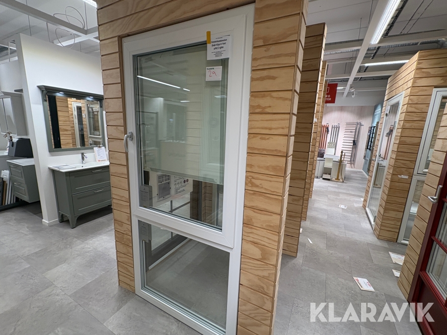 Fönsterkombination NorDan Dreh-Kipp Fast uPVC 3-glas