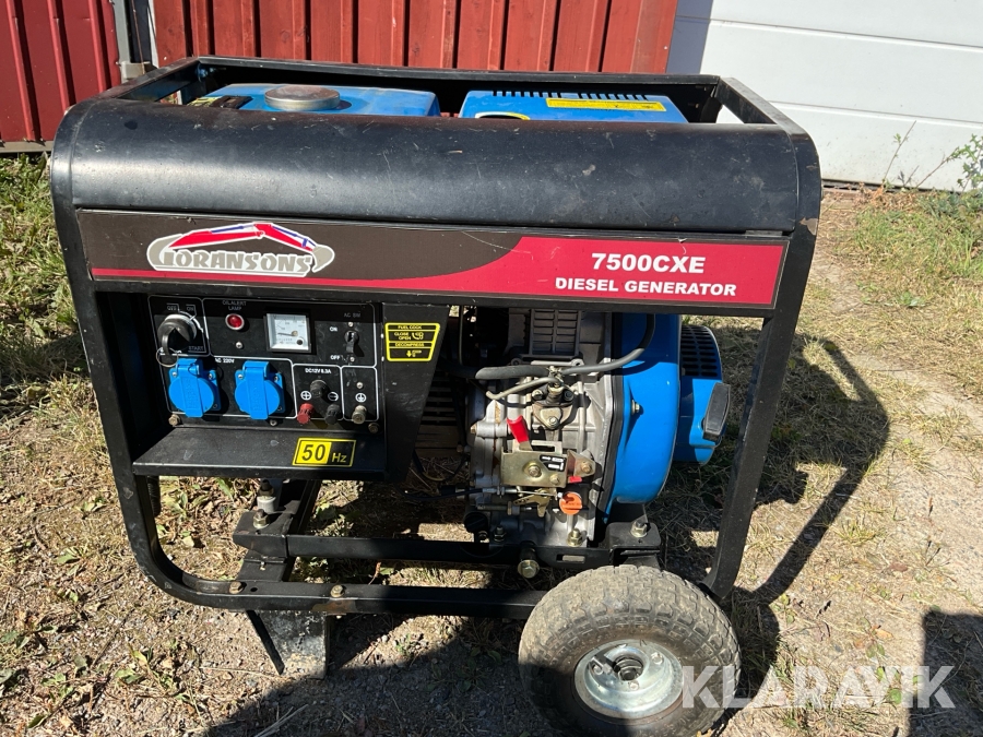 Generator elverk Goransons 7500cxe