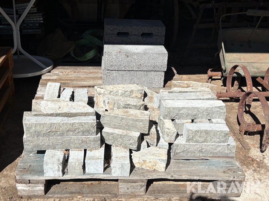 Litet parti med mursten