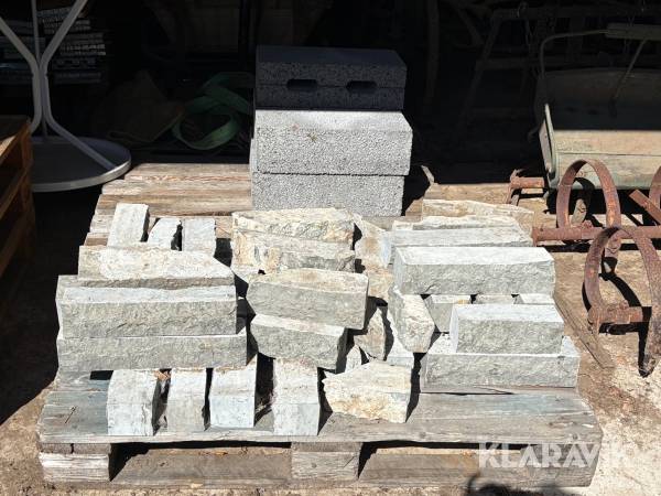 Litet parti med mursten