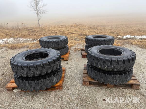 Dubbelhjul till hjulgrävare Hankook 10.00-20 8 st