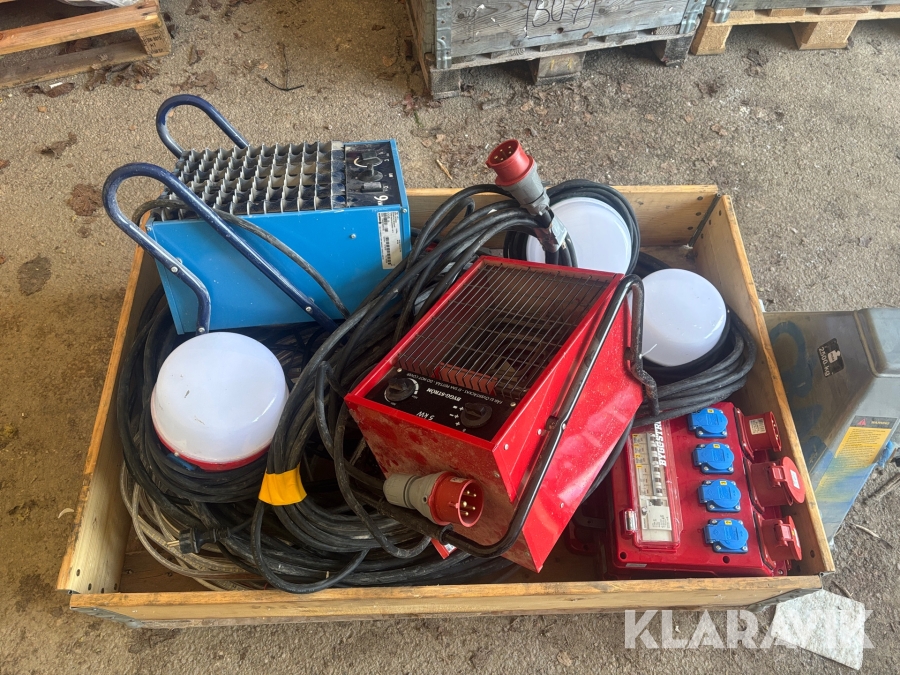 Byggström diverse utrustning