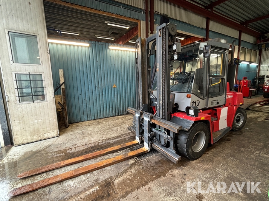 Gaffeltruck Kalmar DCE 60-6 med extra långa gafflar
