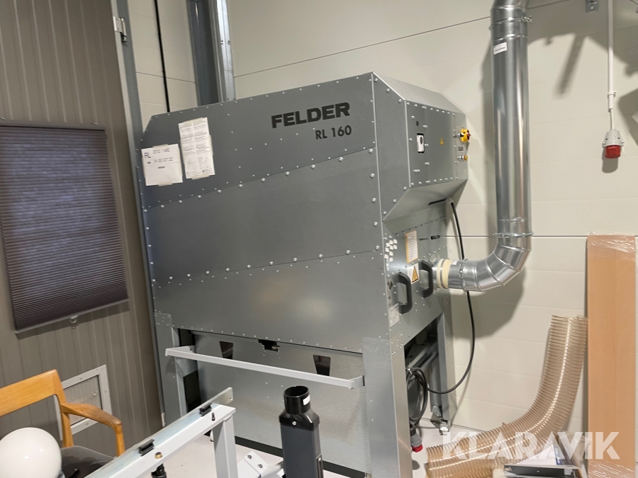 Renluftsaggregat / Spånsug Felder RL 160 med rör och material