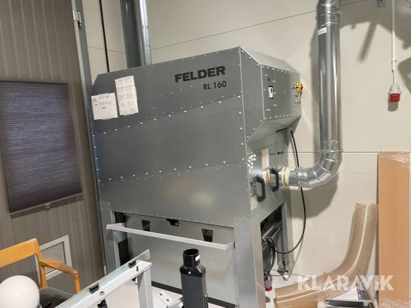 Renluftsaggregat / Spånsug Felder RL 160 med rör och material