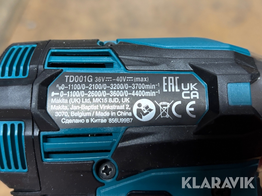 Skruvdragare Makita TD001GZ 36v