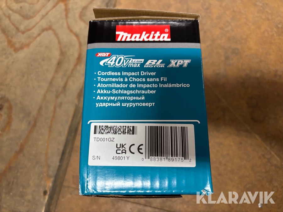 Skruvdragare Makita TD001GZ 36v