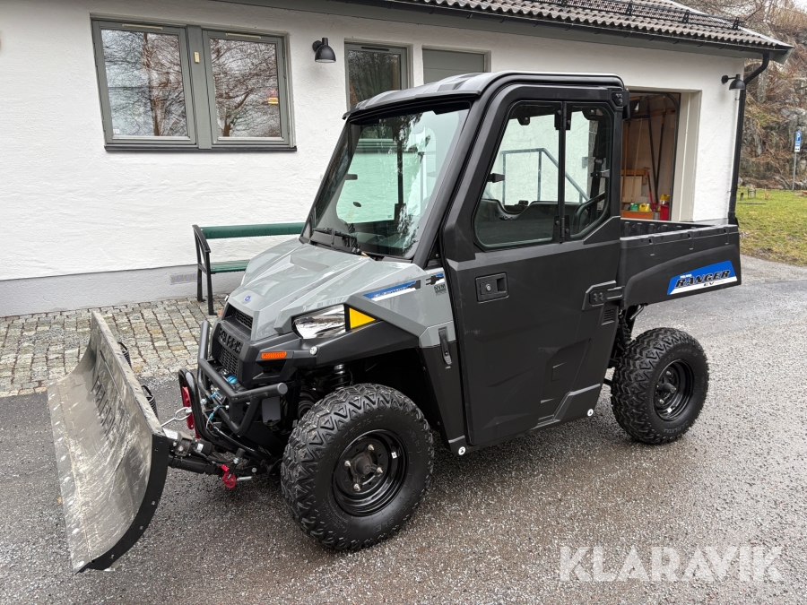 UTV Polaris Ranger EV 4x4 med plog