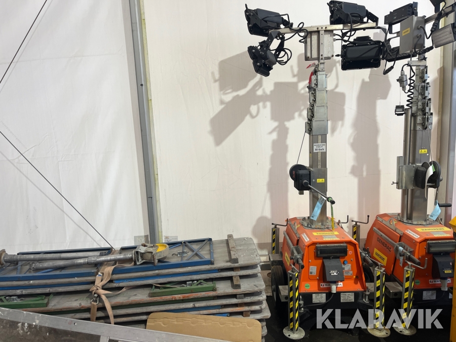 Belysningsmast LED 7M Generac 7 m