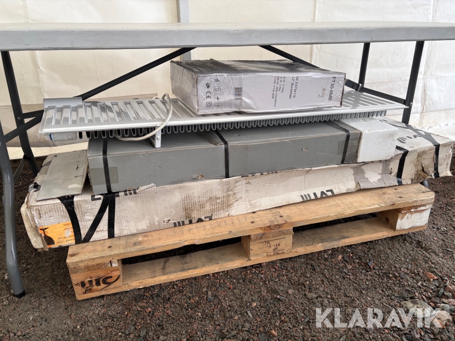 Radiatorer och fläkt