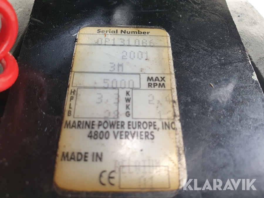 Båtmotor Utombordare Mercury 3.3, Karlstad, Klaravik auktion