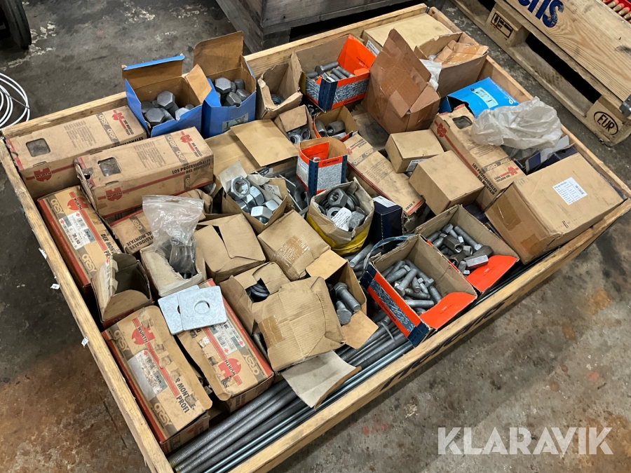 Parti med bult mutter & brickor