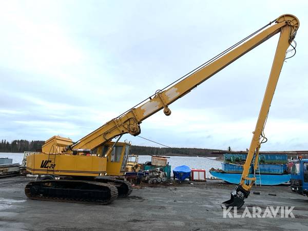 Långgrävare Priestman VC20 med flera redskap