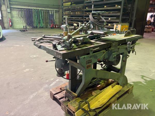 Kombimaskin hyvel/såg/fräs Stenbergs Maskinbyrå AB KLA med tillbehör