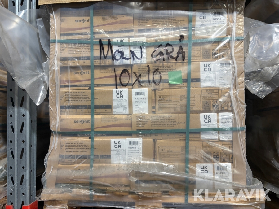 Klinker Seranit 10 x 10 Molngrå 69,12 m2