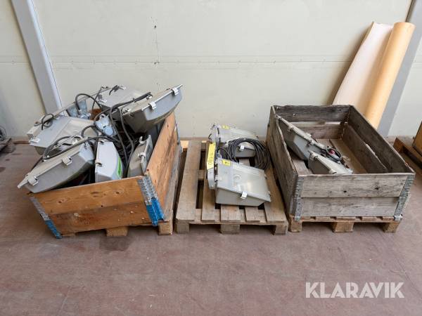 Strålkastare SBP LEO/A 402-94-cr för belysningsmast halogen 6 st