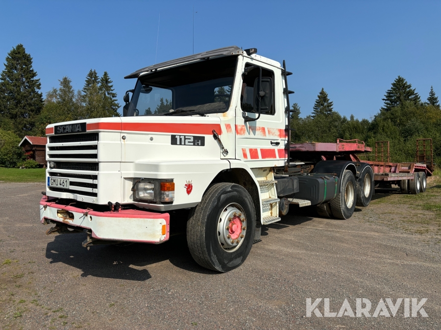 Lastbil Scania 112H med trailer Traktorregistrerd