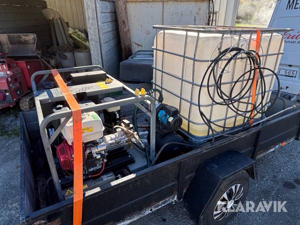 Hetvattentvätt Kärcher HDS 1000 BE med pump och tank