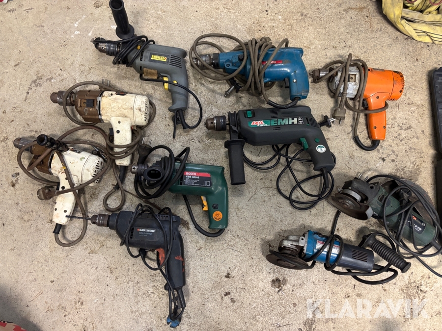 Borrmaskiner och kapmaskiner häcksax