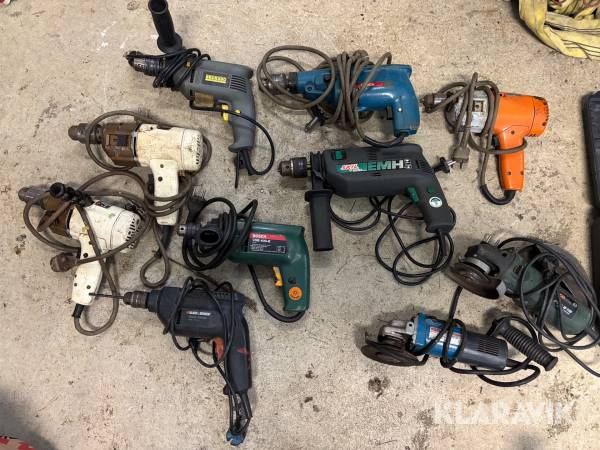 Borrmaskiner och kapmaskiner häcksax