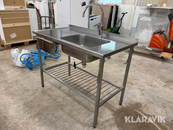 Rostfri Diskbänk