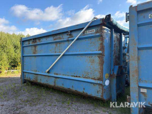 Lastväxlarcontainer / Fliscontainer Dinacon 40m3 kapellteckning