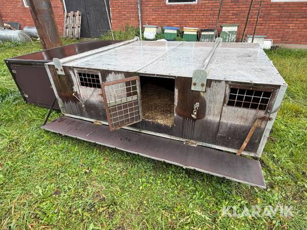 Hundbox att montera på släp