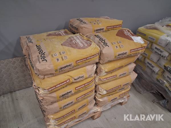 Stänkputs Weber MIN 201 (gul) 23 st säckar