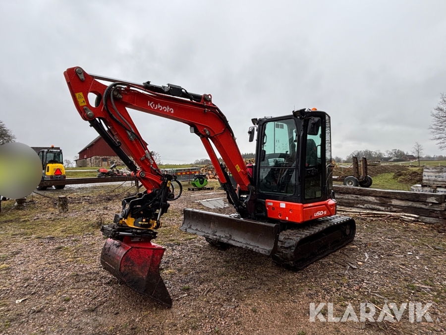 Grävmaskin Kubota U50-5 med tiltrotator