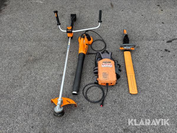 Grönytemaskiner Pellenc 3st med batteripack