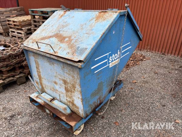 Högbyggd Tippcontainer Stab med lock