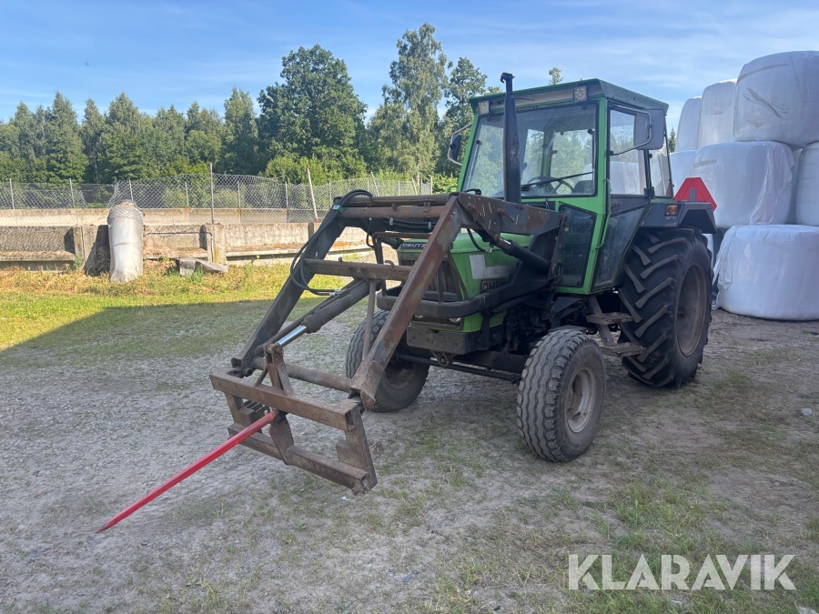 Traktor Deutz D 5207C med frontlastare