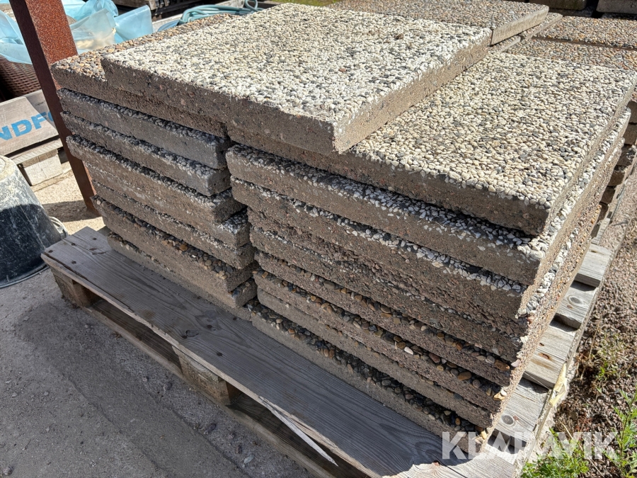 Sjöstensplattor 50x50x5cm 2st pall