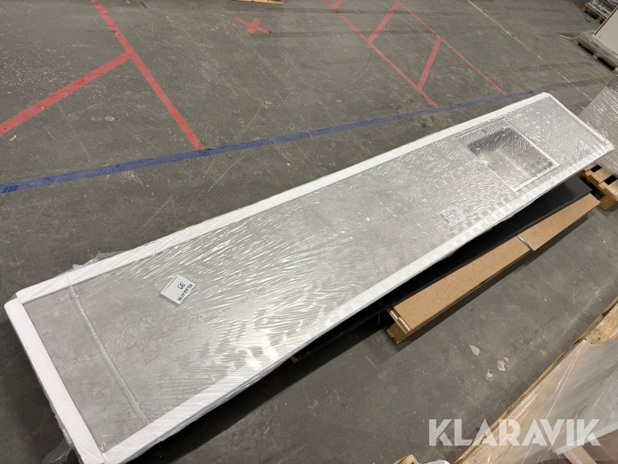 Bänkskiva med nedsänkt ho Marbodal 1st pall