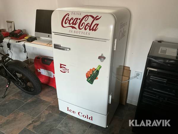 Klassisk Coca-Cola kyl med frysfack Bosch