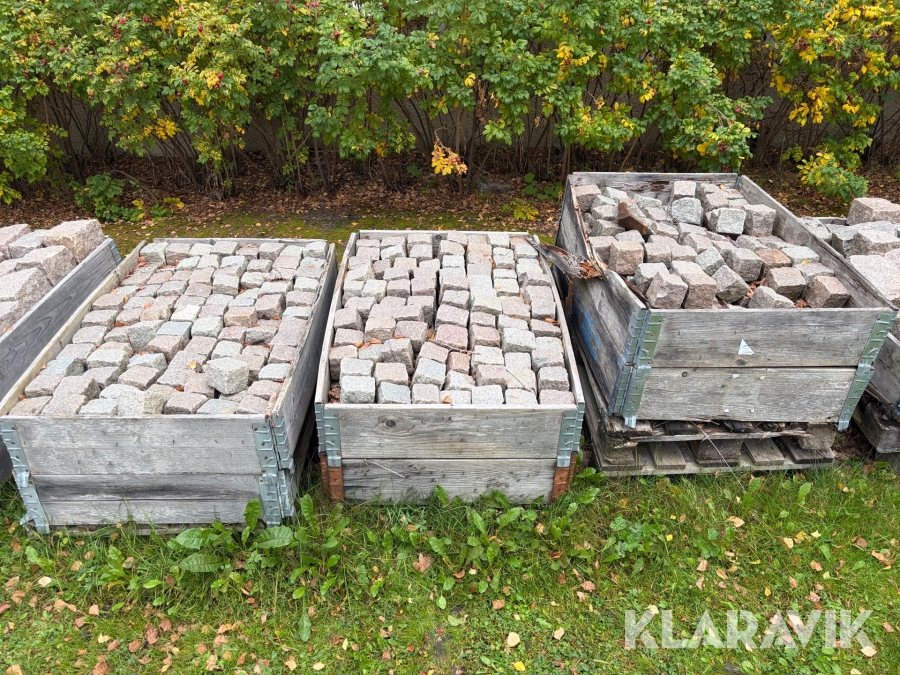 Smågatsten 3 st pall