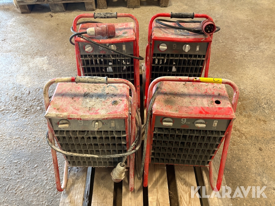 Byggfläktar Frico P93 4st