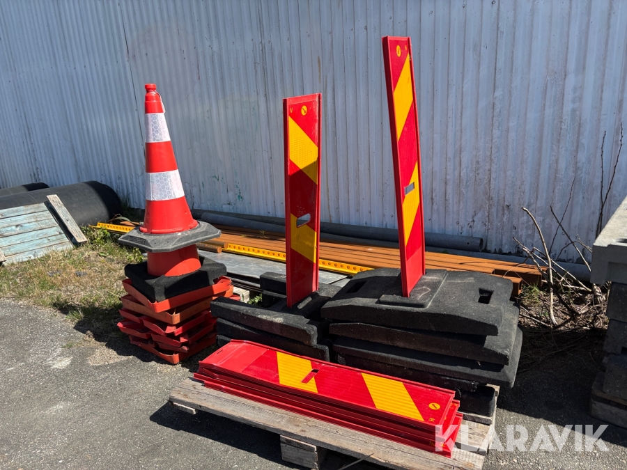 Trafikkoner / Sidomarkeringar JSP 8st markeringar 7 konor