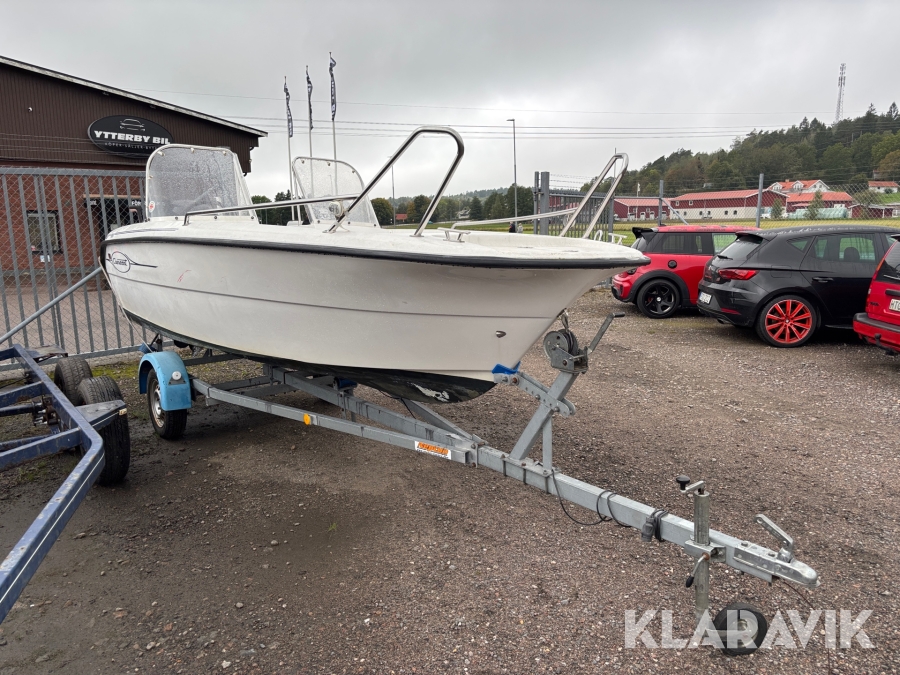 Styrpulpet Crescent Primo 480 med Mercury F50 med vagn