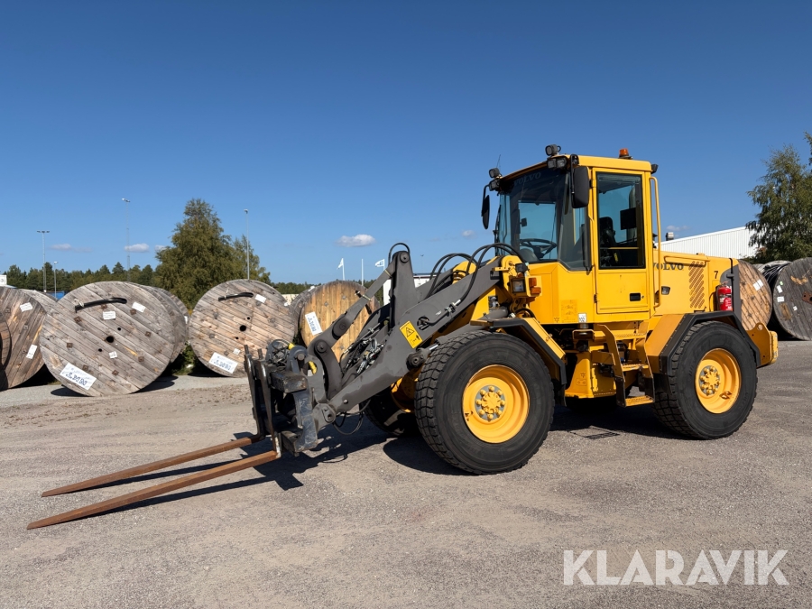 Hjullastare Volvo L50E med hydrauliska pallgafflar