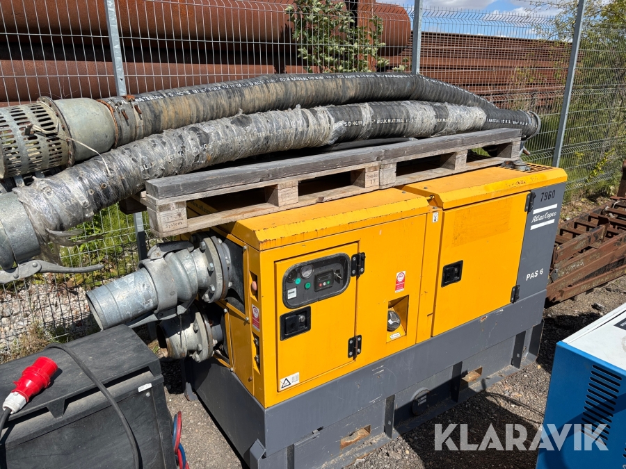 Vattenpump dieseldriven Atlas Copco PAS 6