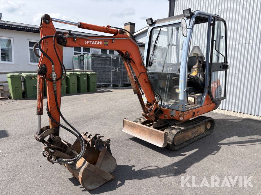 Grävmaskin Hitachi EX15 med redskap