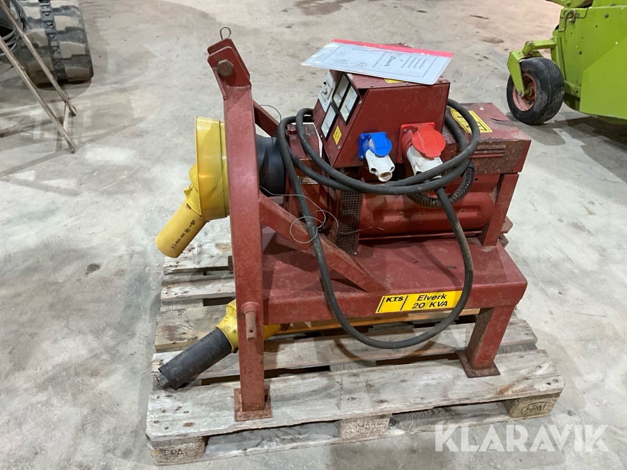 Elverk till traktor K.T.S 20 KVA