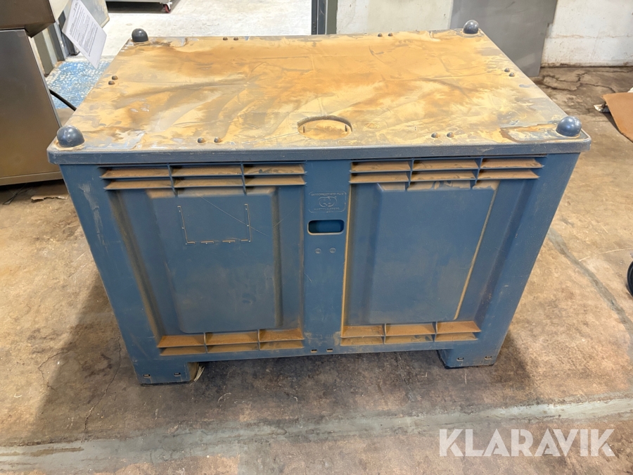 Plastlådor med lock Martini Alfredo Cargopallet 600 plus 10 st