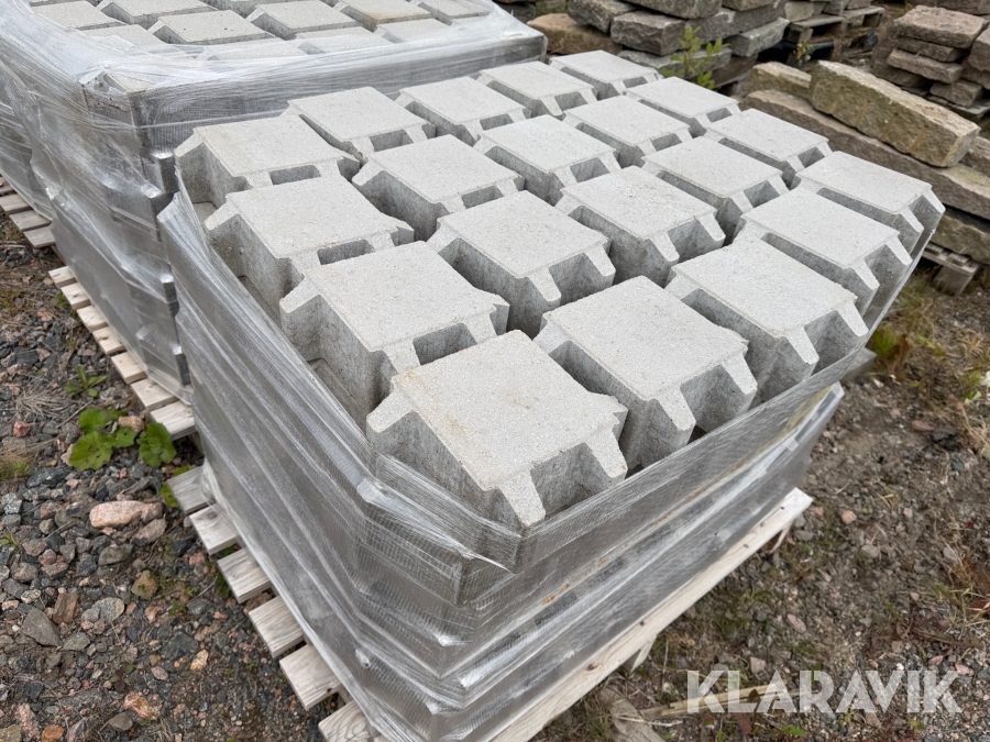 Gräsmunk St Eriks 210x210x100 naturgrå ca 51m2